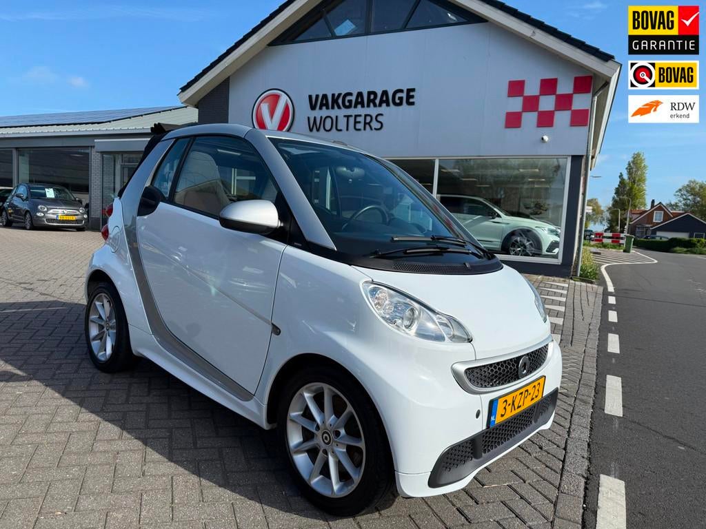 Smart Fortwo cabrio 1.0 mhd Edition Pure RIJKLAARPRIJS!, Automaat, Euro 5, Gebruikt, Zwart