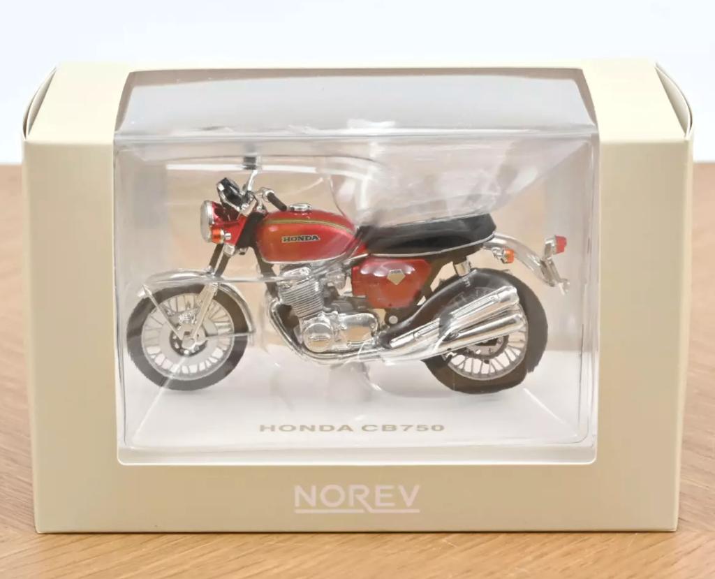 Honda CB750 1969 Rood schaal 1/18 Norev ref.  182026, Verzenden, Nieuw, Motor, Norev