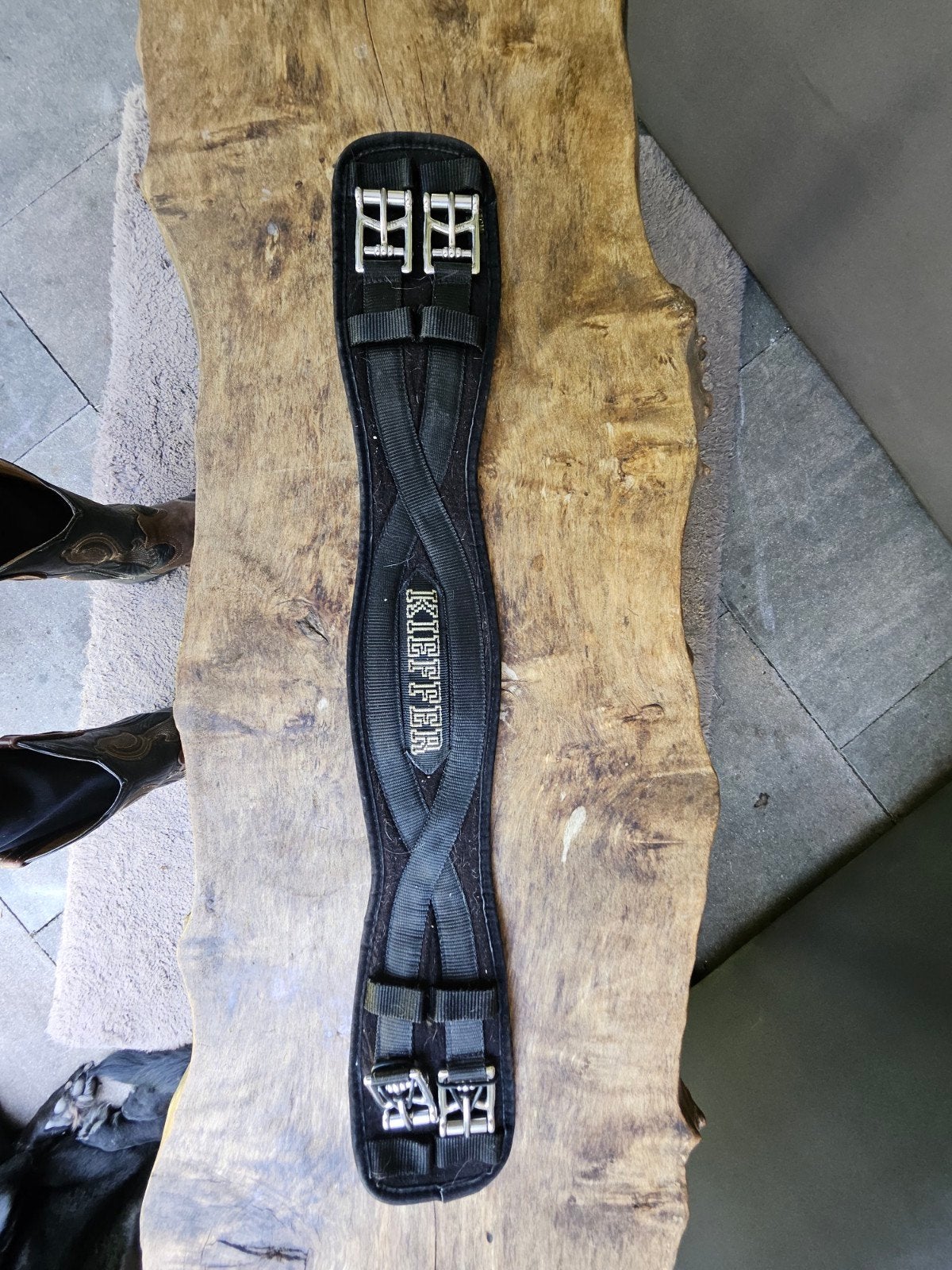 65cm Kieffer Singel Air-Tex met Elastiek Zwart, Ophalen, Zo goed als nieuw