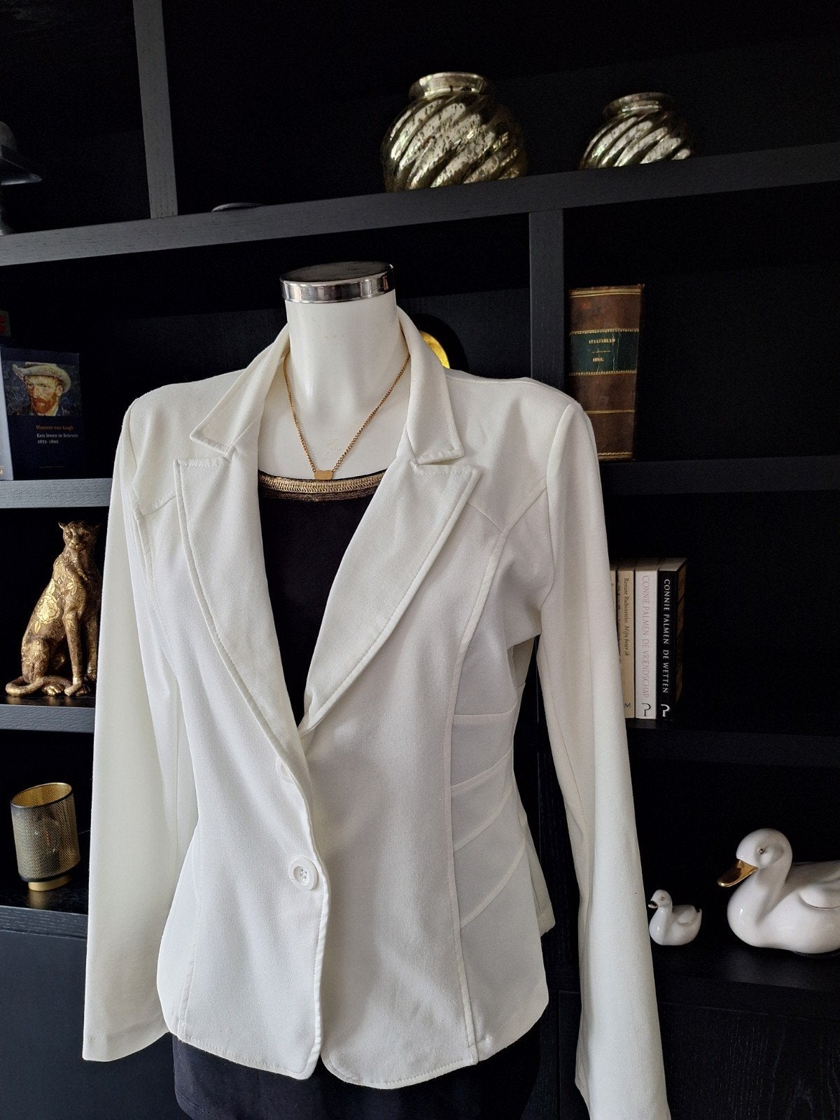 Nieuw Blazer wit maat XL 40 42, Made in Italy, Wit, Maat 42/44 (L), Nieuw
