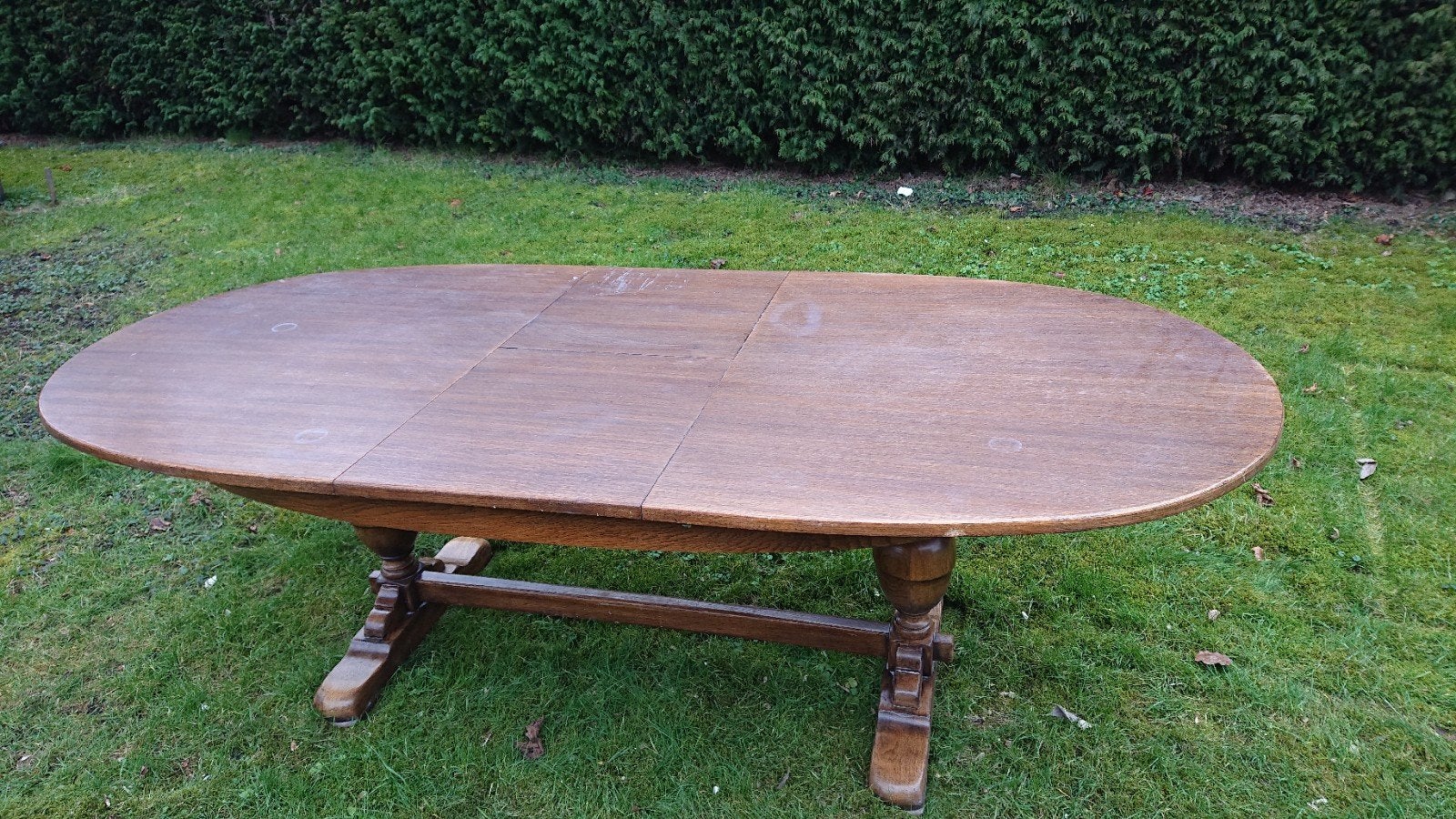Houten eettafel van Castle Furniture., Ophalen, Gebruikt, 100 tot 150 cm, 200 cm of meer