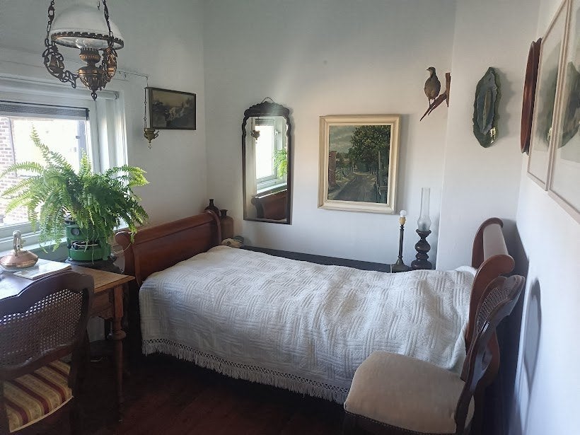 bed, Huis en Inrichting, Slaapkamer | Bedden, Ophalen, 90 cm, Eenpersoons, Bruin