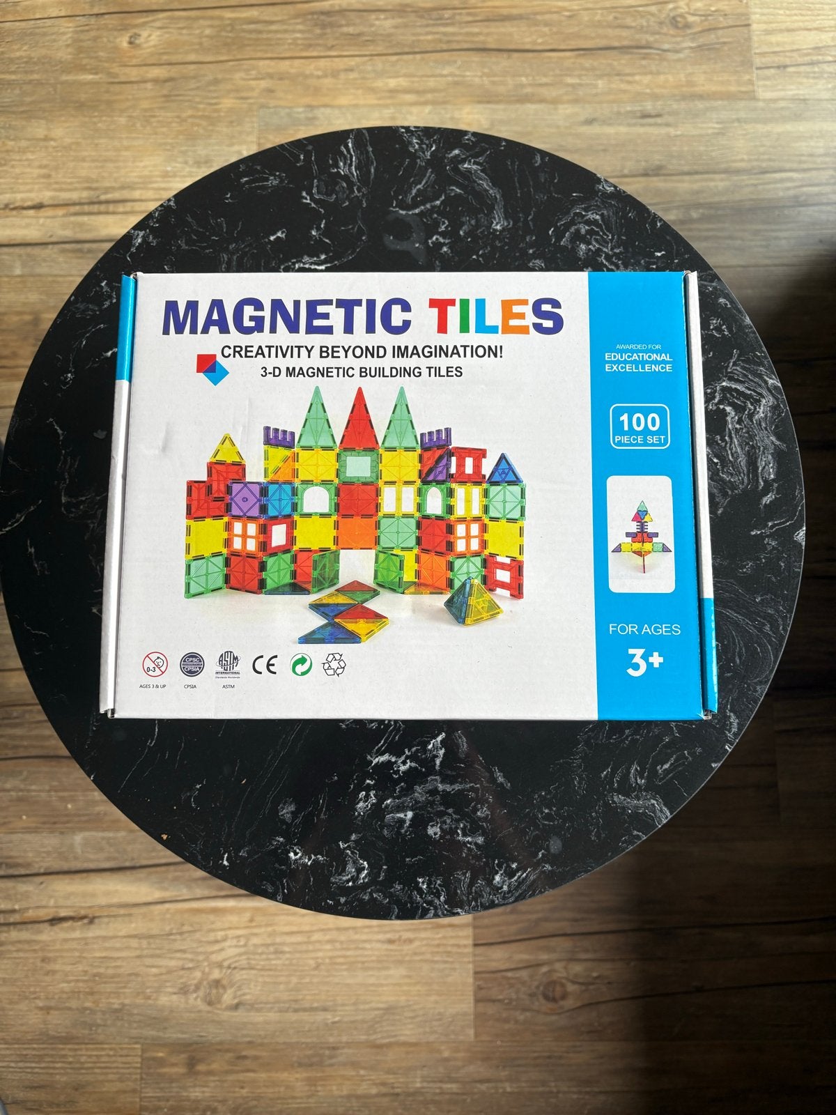 Magnetic Tiles 3D Bouwtegels - 100 Stuks, Ophalen of Verzenden, Nieuw, Overige merken