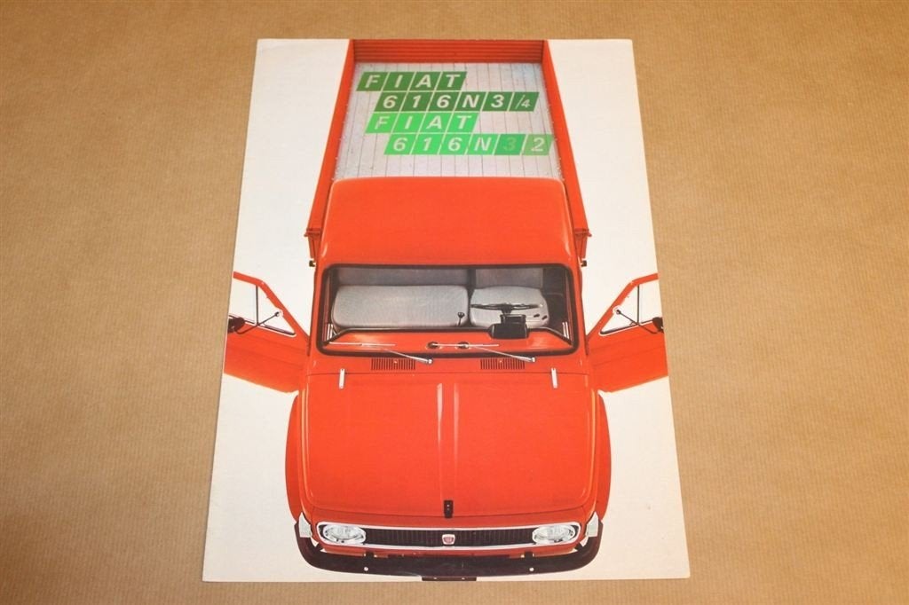 Zeldzame brochure - Fiat 616 N [bedrijfswagen] - Ca 1970, Ophalen of Verzenden, Zo goed als nieuw, Tractor en Landbouw