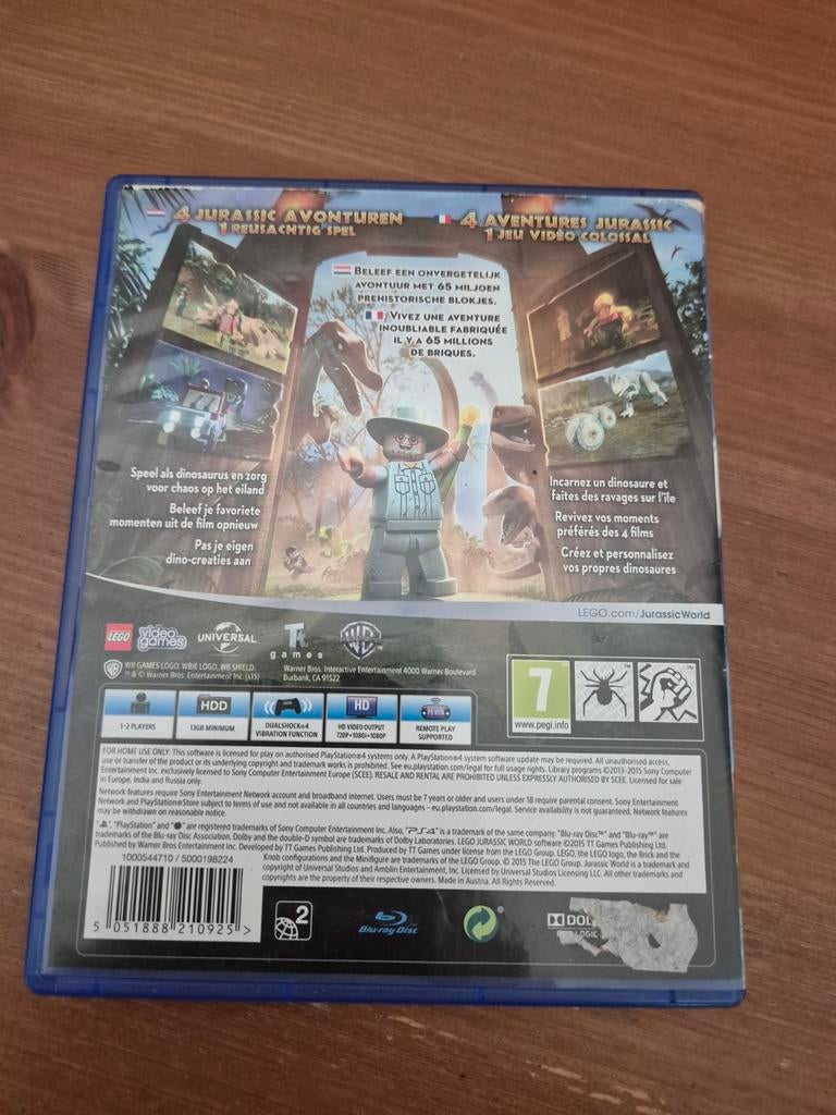 PS4 spel LEGO jurassic park, 1 speler, Ophalen of Verzenden