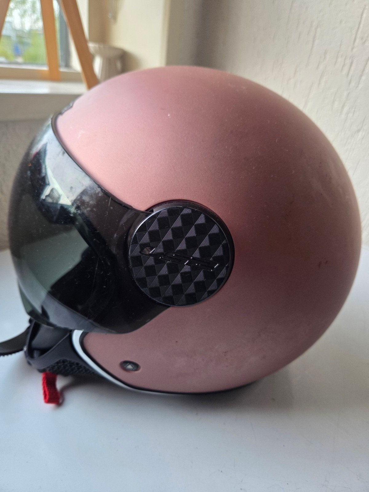LS2 Motorhelm Roze XL - Zo goed als nieuw, Fietsen en Brommers, Ophalen, Zo goed als nieuw, Extra large of groter, LS2