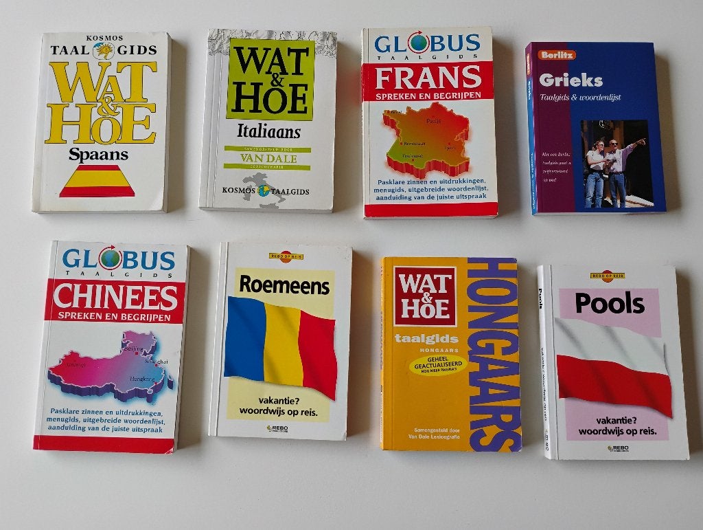 Taalgids Chinees, Pools, Roemeens, Frans, Italiaans, Spaans, Boeken, Overige merken, Europa, Ophalen of Verzenden, Taalgids