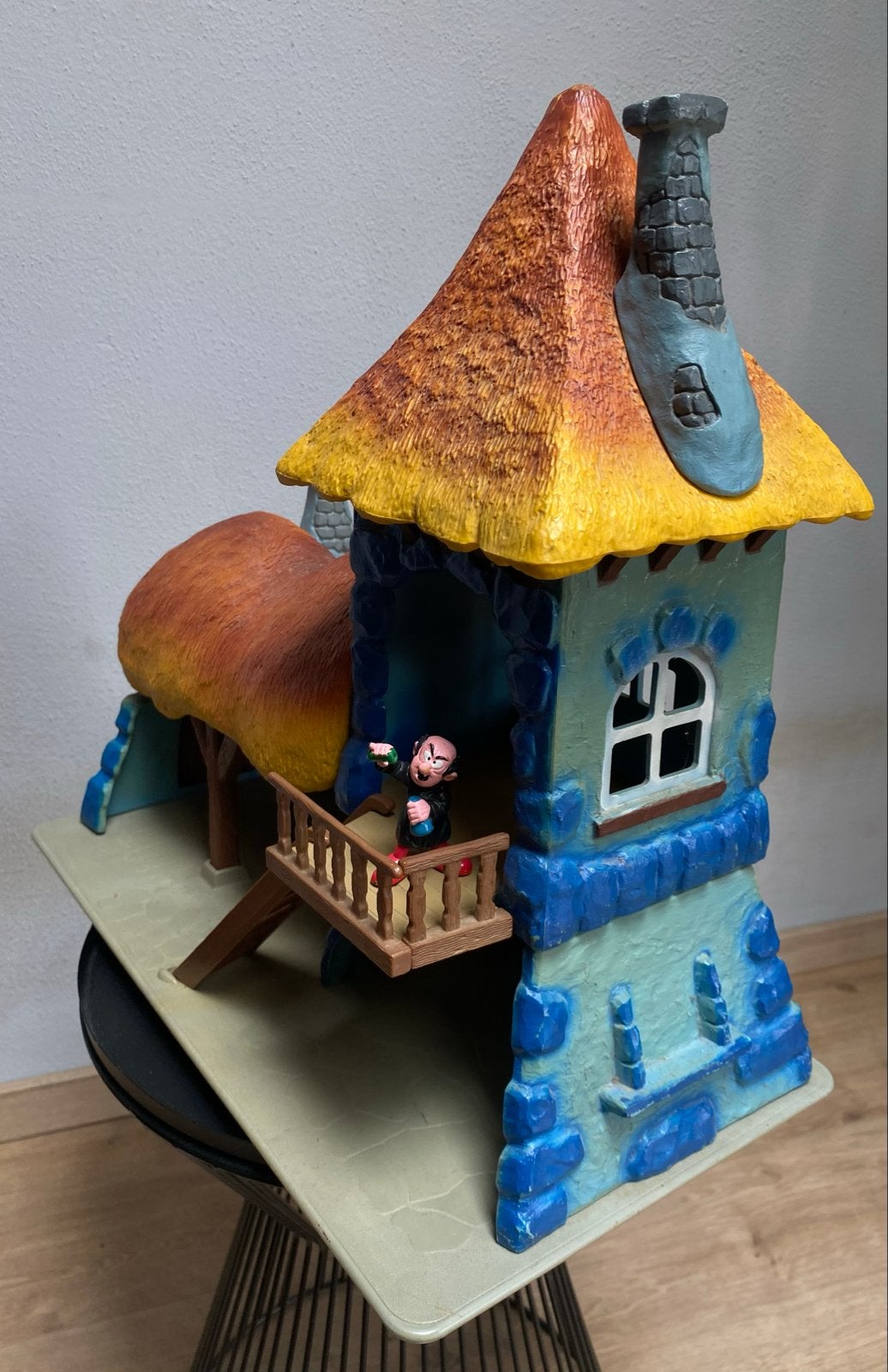 vintage Schleich Gargamel kasteel uit 1993, Verzamelen, Smurfen, Ophalen of Verzenden, Gebruikt, Verschillende Smurfen