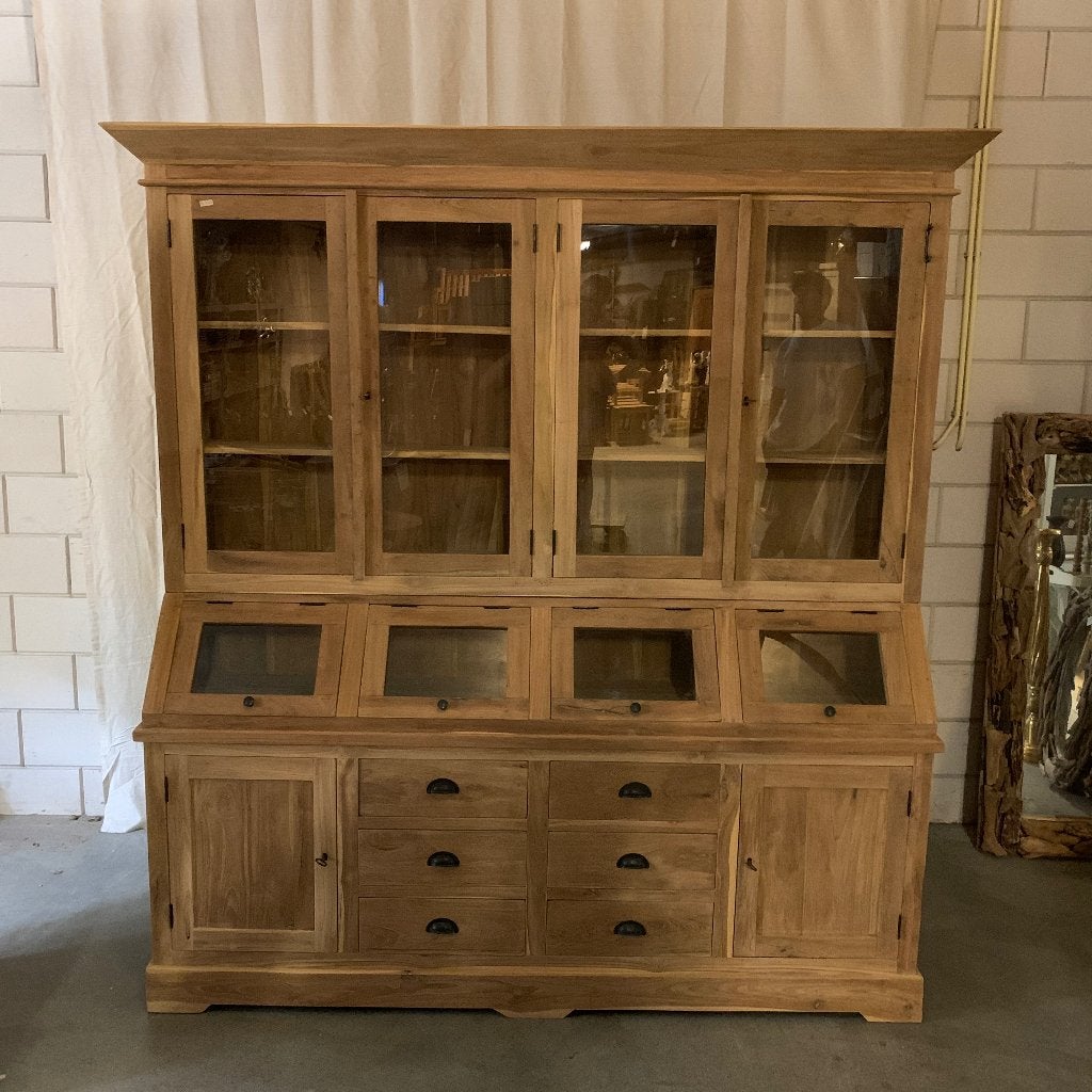 Teak Buffetkast - 190 cm - met kleppen - Gratis bezorgd