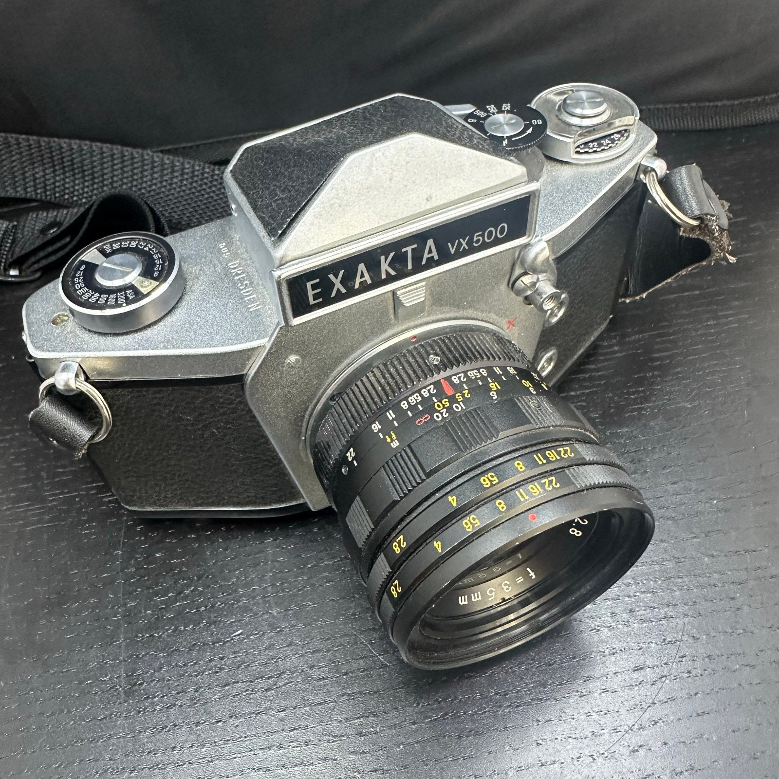 Exakta VX500 Spiegelreflexcamera + Fodor 35mm f/2.8 lens, Audio, Tv en Foto, Fotocamera's Analoog, D, Spiegelreflex, Ophalen of Verzenden