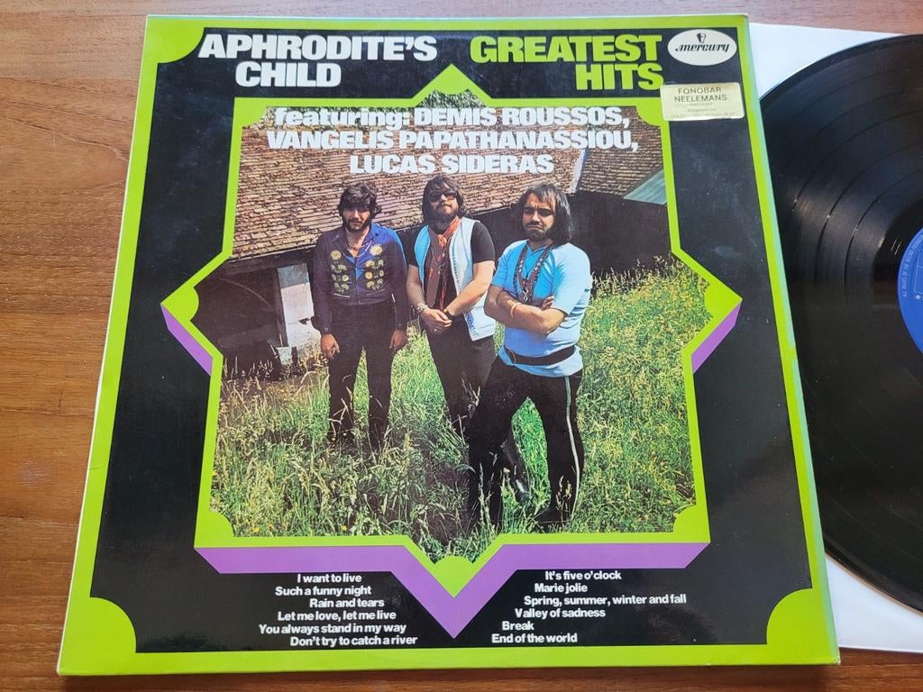 Aphrodite's Child - Greatest Hits LP (Mercury, 1972), Cd's en Dvd's, Gebruikt, Originele persing, Ophalen of Verzenden, 1970 - 1979