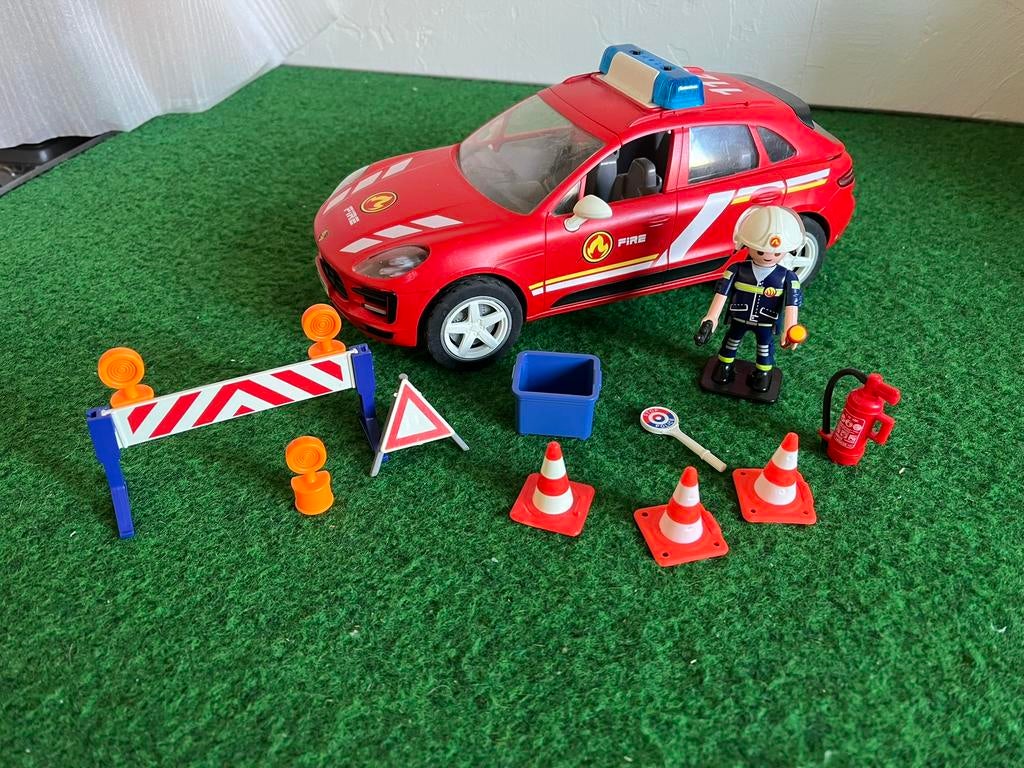 Playmobil Brandweer Porsche 3911, Ophalen of Verzenden, Zo goed als nieuw