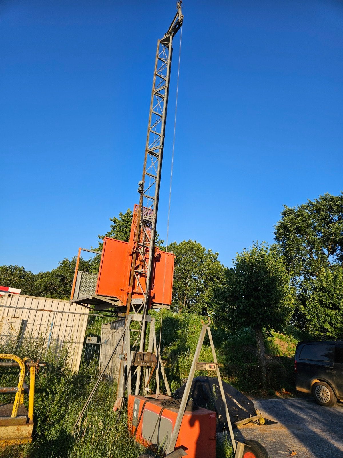 Bouwlift 400kg 8meter, Ophalen