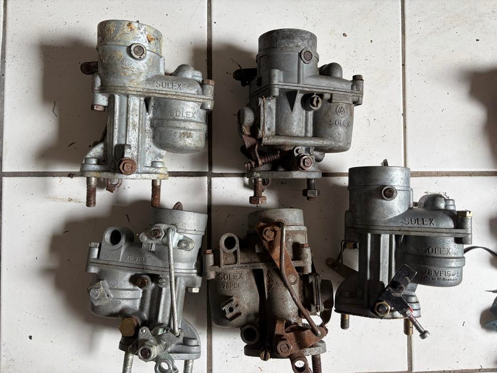 Partij carburateurs VW Kever Ovaal Bril Bus T1 25/30pk, Ophalen of Verzenden, Gebruikt, Volkswagen