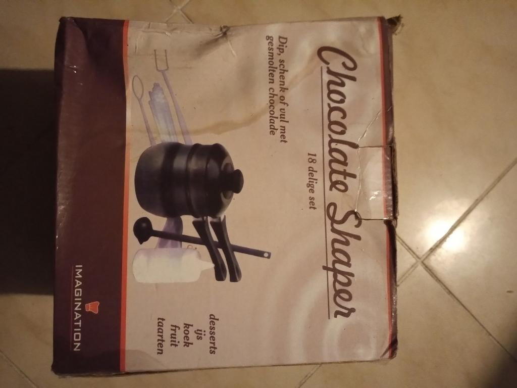 Chocolade shaper met receptenboekje, Ophalen