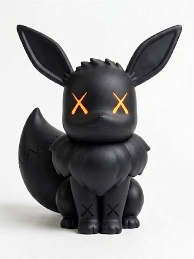 KAWS x Eevee Limited Edition Figuur - Zwart, Z, Ophalen of Verzenden, Zo goed als nieuw, D
