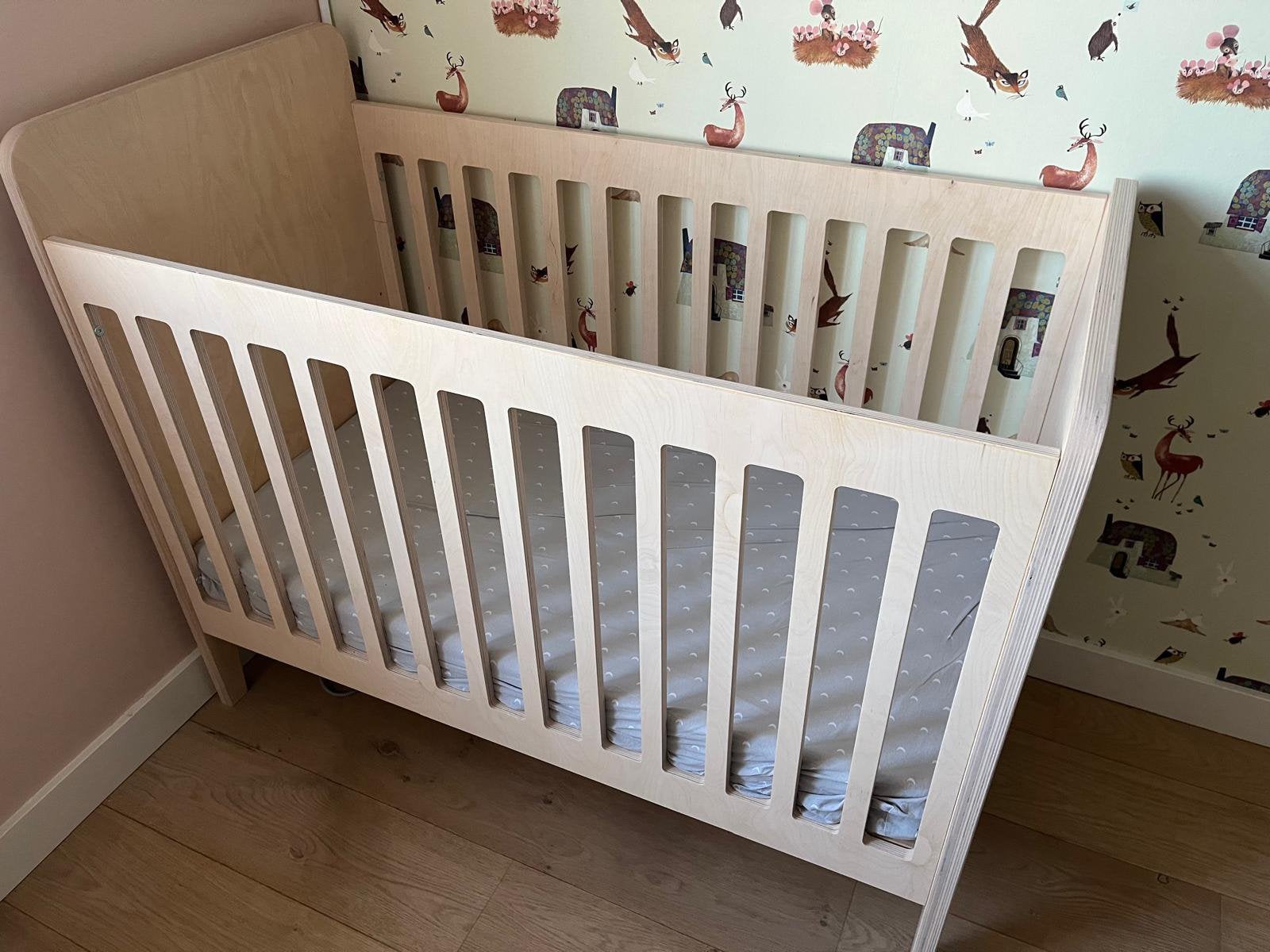 Kidsmill ledikant liv, Ophalen, Zo goed als nieuw, Lattenbodem, Minder dan 140 cm
