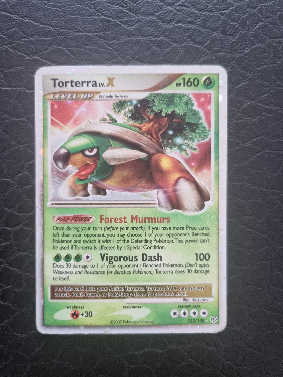 Torterra X Holo Diamond and Pearl 122/130, Ophalen of Verzenden, Gebruikt, Losse kaart