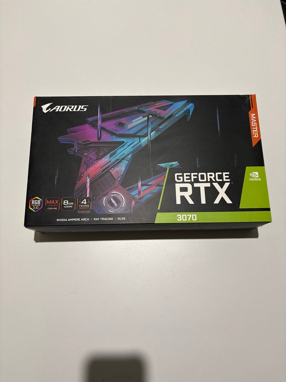 AORUS GeForce RTX 3070 Master Grafische Kaart, Computers en Software, GDDR6, PCI-Express 4, Ophalen of Verzenden, Zo goed als nieuw