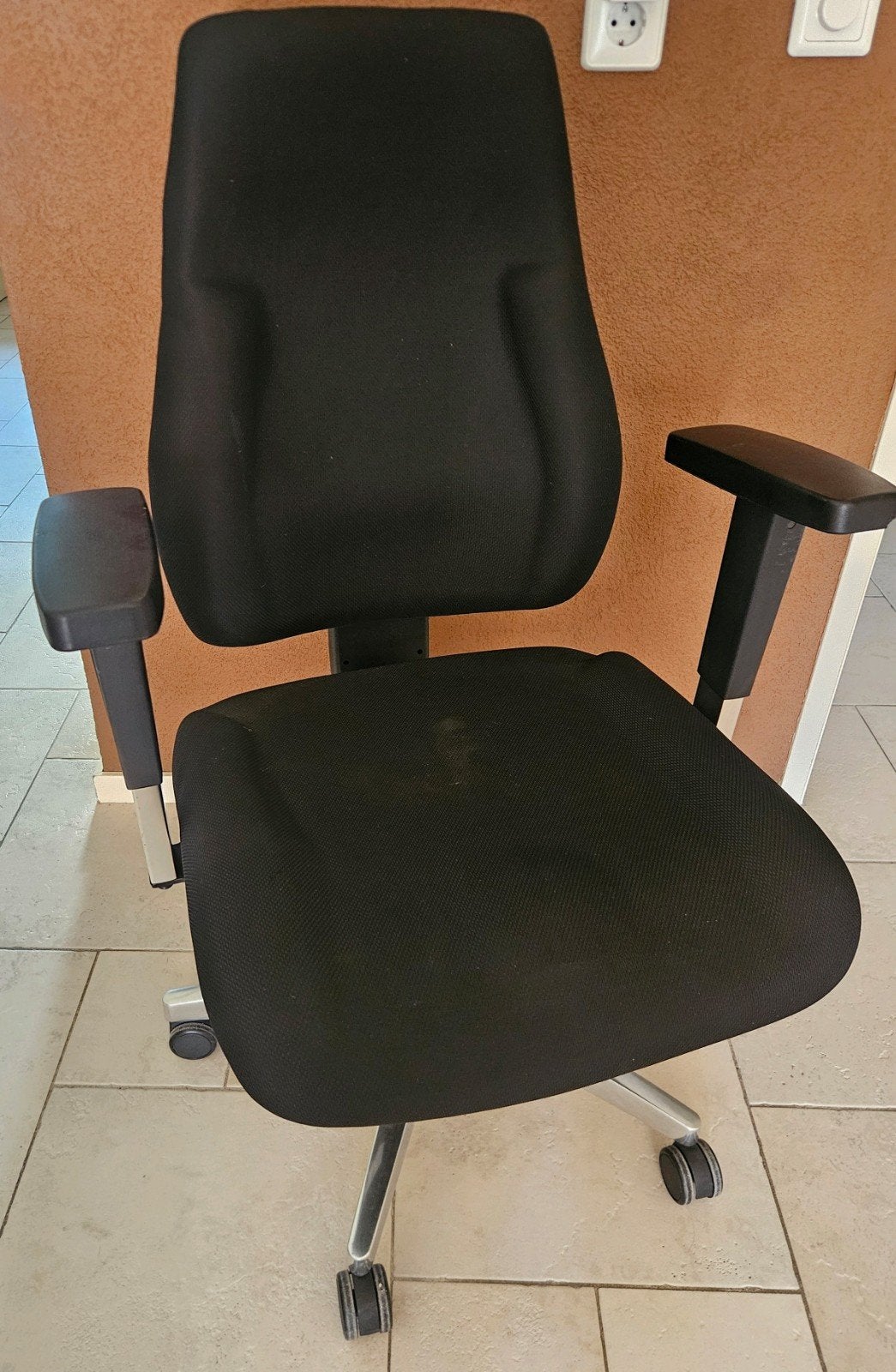 Topstar Bureaustoel - Zwart, Ergonomisch, Ophalen, Ergonomisch, Gebruikt, Zwart