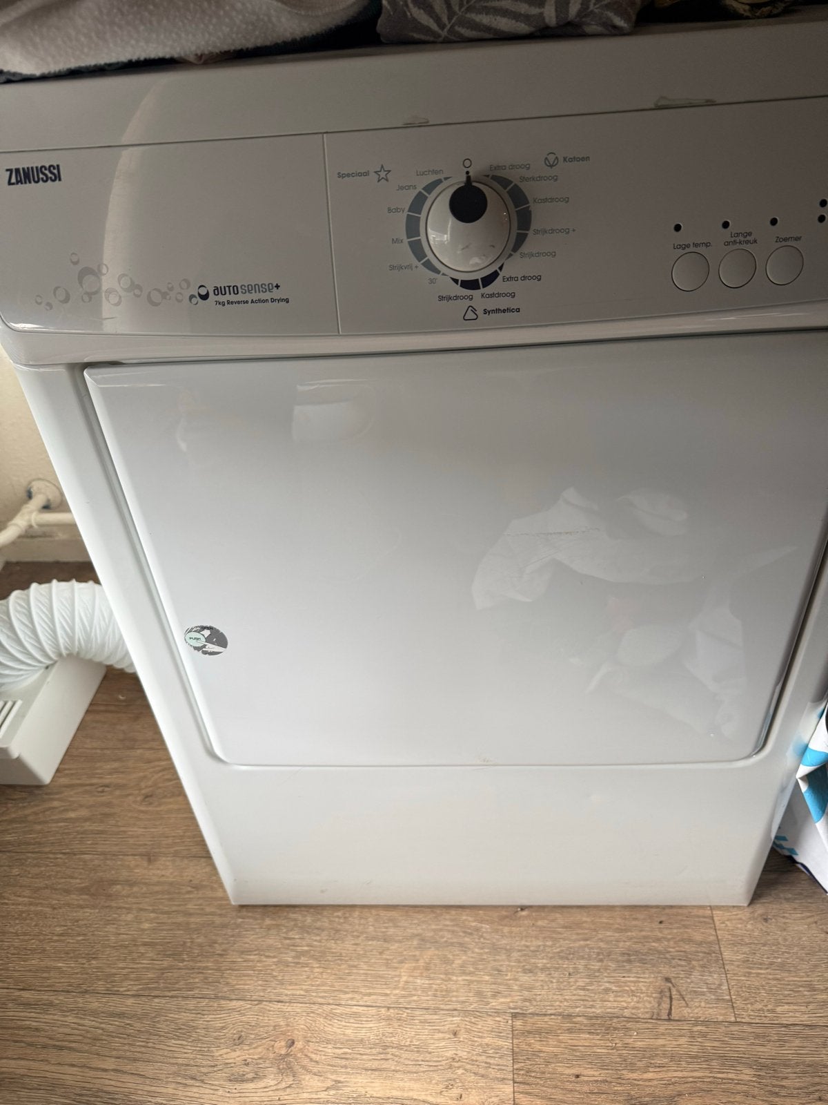 Zanussi Luchtafvoer Wasdroger - Zo goed als nieuw, Ophalen, 6 tot 8 kg, Luchtafvoer, Zo goed als nieuw