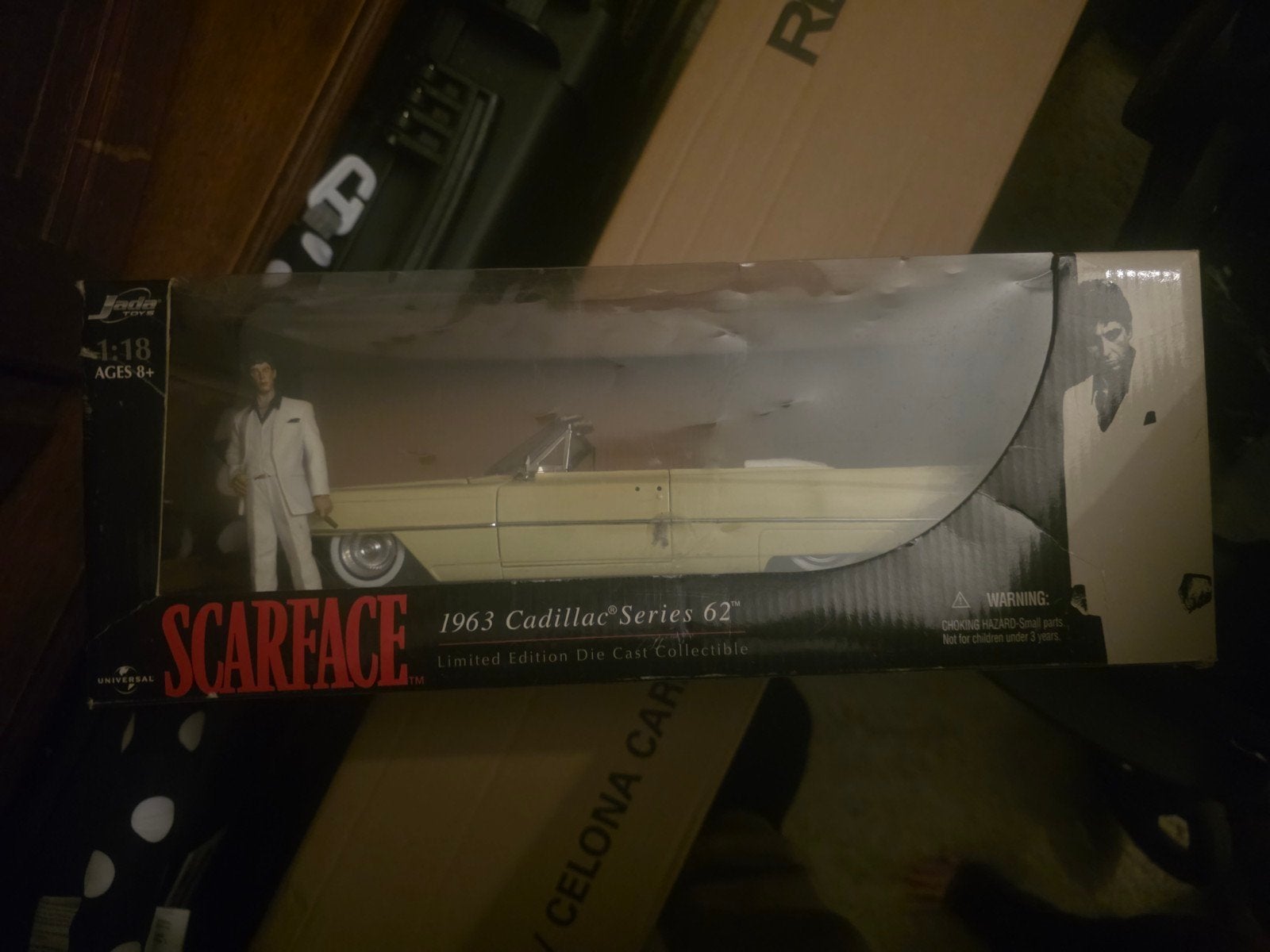 Scarface Schaalmodel 1:18 - 1963 Cadillac Series 62, Ophalen of Verzenden, Overige merken