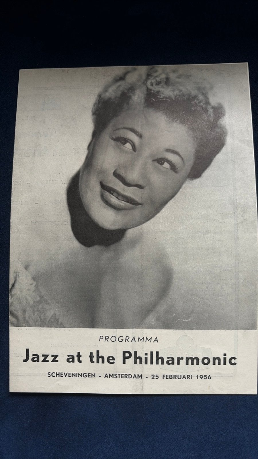 Ella Fitzgerald origineel concert programma 1956 Nederland, Gebruikt, Ducoso, Ophalen of Verzenden, Boek, Tijdschrift of Artikel