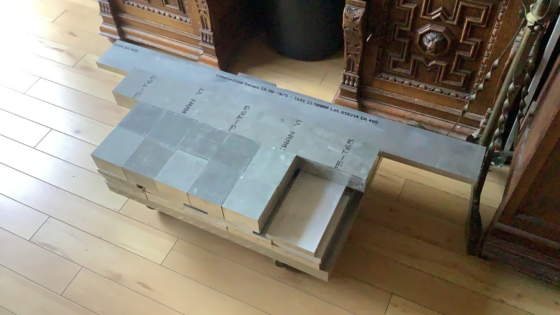 Aluminium Platen 137KG! 7075 6082 frees cnc 20mm+ dikte, Ophalen, Zo goed als nieuw, Aluminium