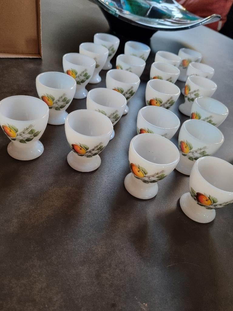 eierdopjes arcopal fruit de France, Overige typen, Ophalen, Zo goed als nieuw, Glas