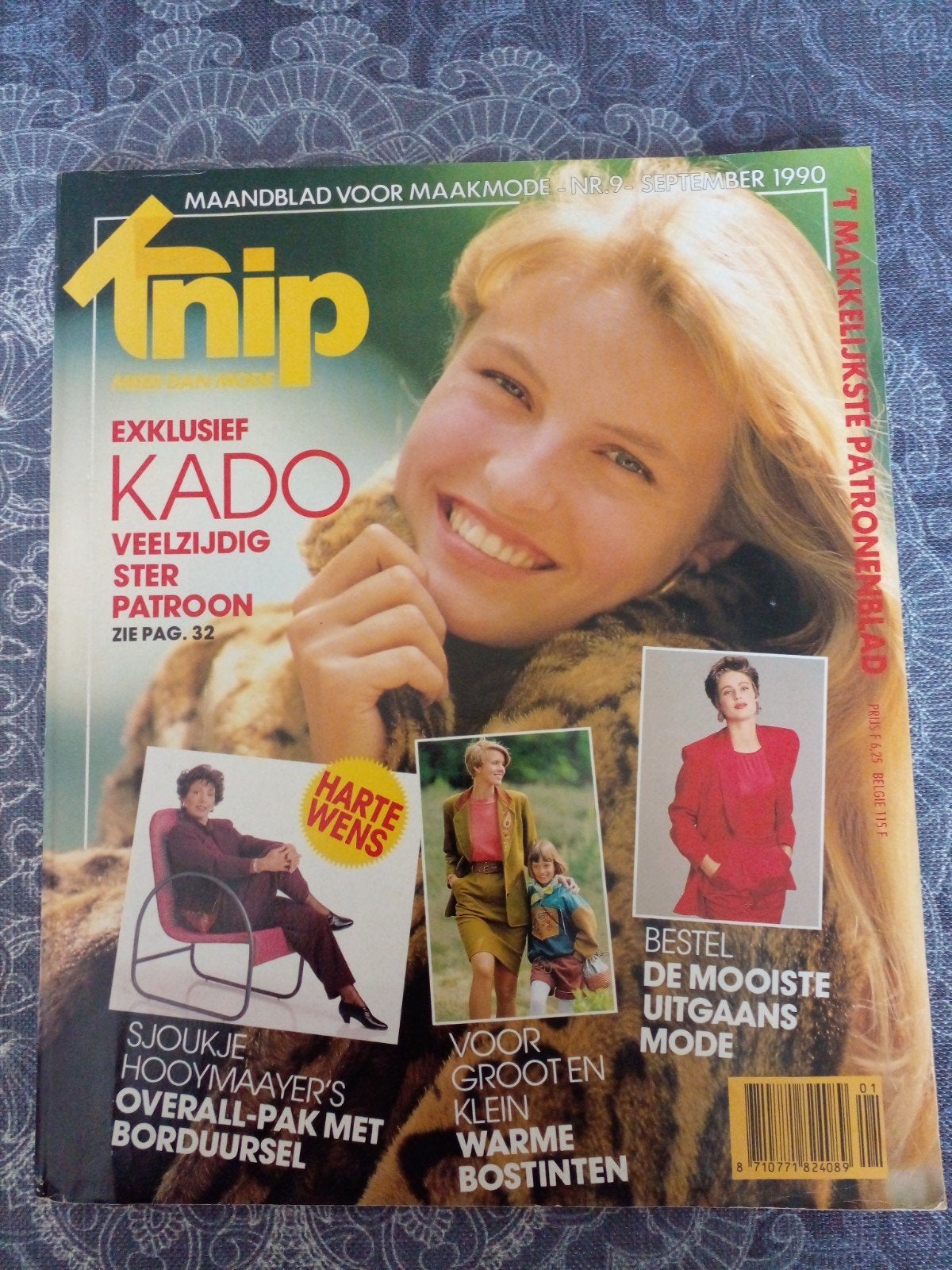 Knip Mode Maandblad September 1990 - Patronenblad, Hobby en Vrije tijd, Kledingpatronen, Verzenden