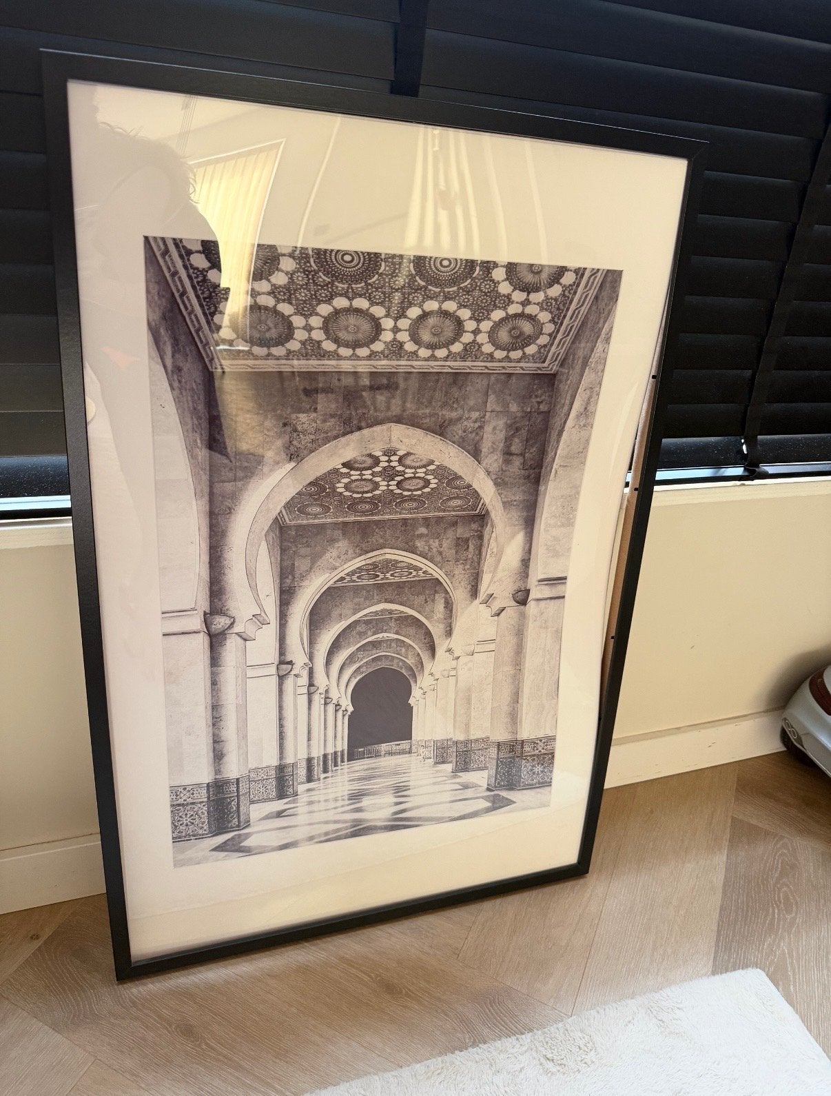 Ikea zwarte lijst 63x95 cm met afbeelding, Ophalen, Gebruikt, Posterlijst, Met afbeelding