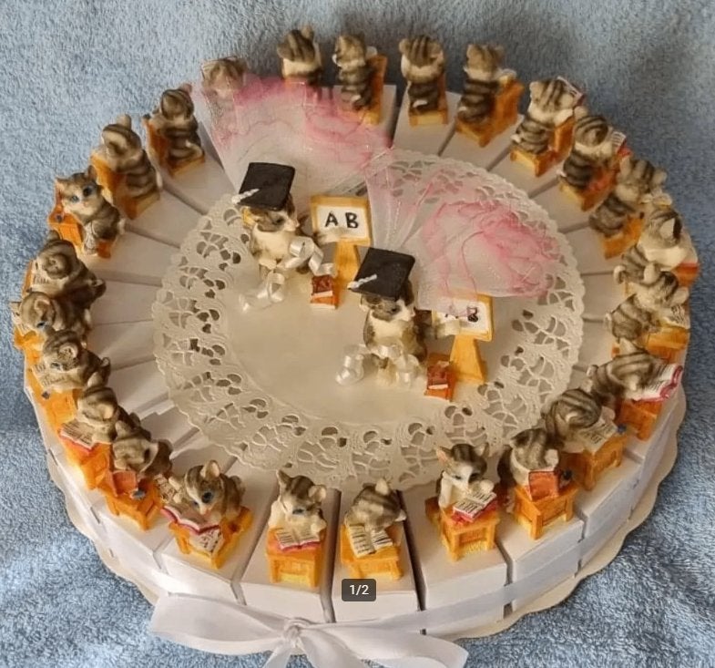 geboorte bedankjes, taart van 25 stukken, Ophalen of Verzenden, Nieuw