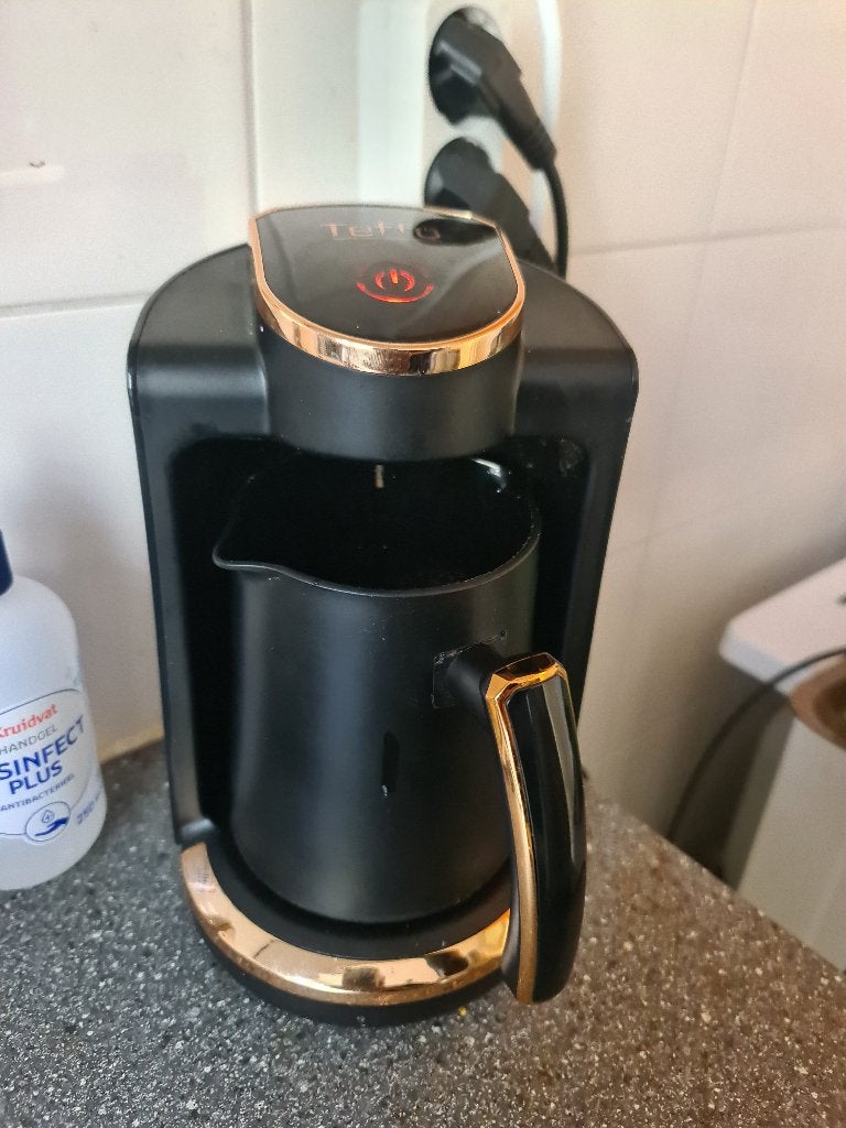 Turkse Koffiezetapparaat, Koffiemachine, Gemalen koffie, Ophalen of Verzenden, Zo goed als nieuw