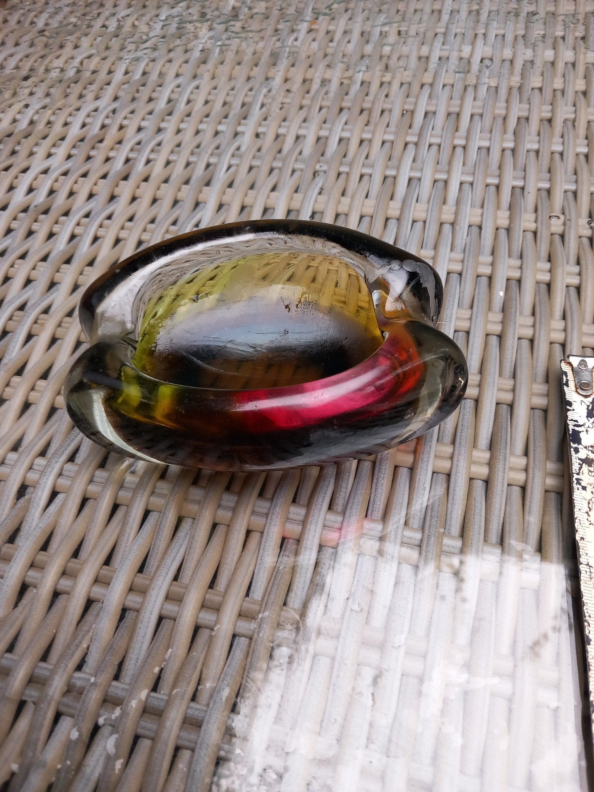 Merano Glas Asbak - Vintage Design, Antiek en Kunst, Ophalen of Verzenden