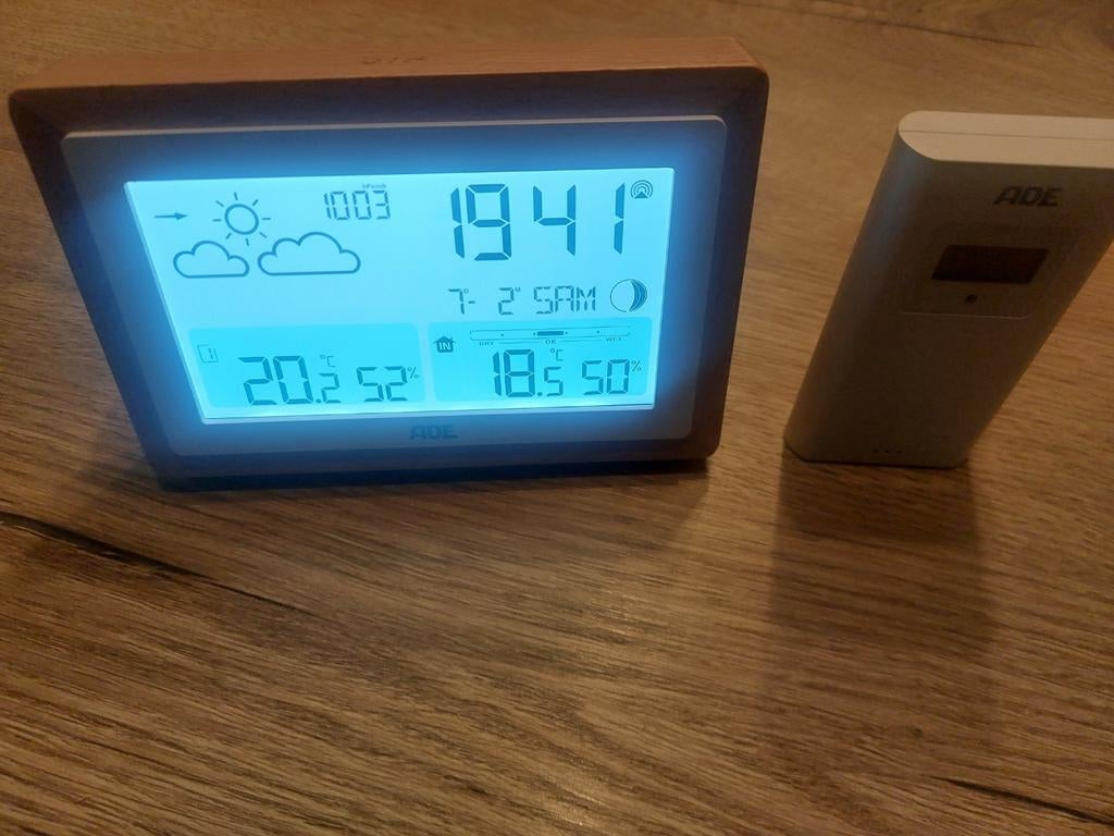ADE WS2302 Weerstation met Buitensensor, Ophalen of Verzenden, Zo goed als nieuw, Weerstation