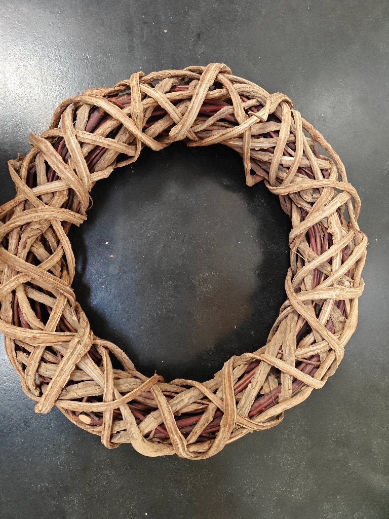 houten krans 2, Huis en Inrichting, Woonaccessoires | Kransen, Zo goed als nieuw, Krans, Hout, Ophalen of Verzenden