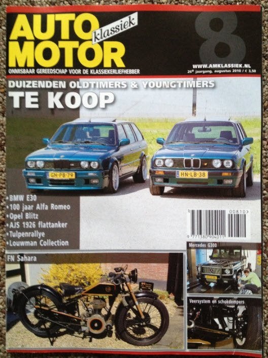AMK: BMW E30, Opel Blitz, Alfa Romeo, FN, Opel Blitz, AJS, Ophalen of Verzenden, Zo goed als nieuw, Algemeen