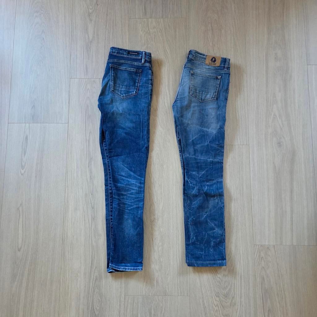 Bundel 2 Heren Jeans: Kyuichi & Denham - Maat 28/32, Kleding | Heren, Blauw, W32 (confectie 46) of kleiner, Ophalen of Verzenden