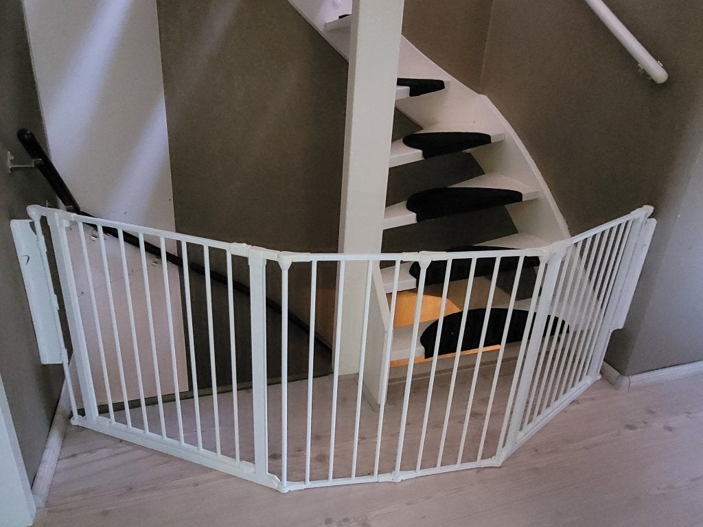 Babydan Flex M Traphekje + Verlenging, Kinderen en Baby's, Ophalen, Gebruikt, 115 cm of meer, Metaal of IJzer