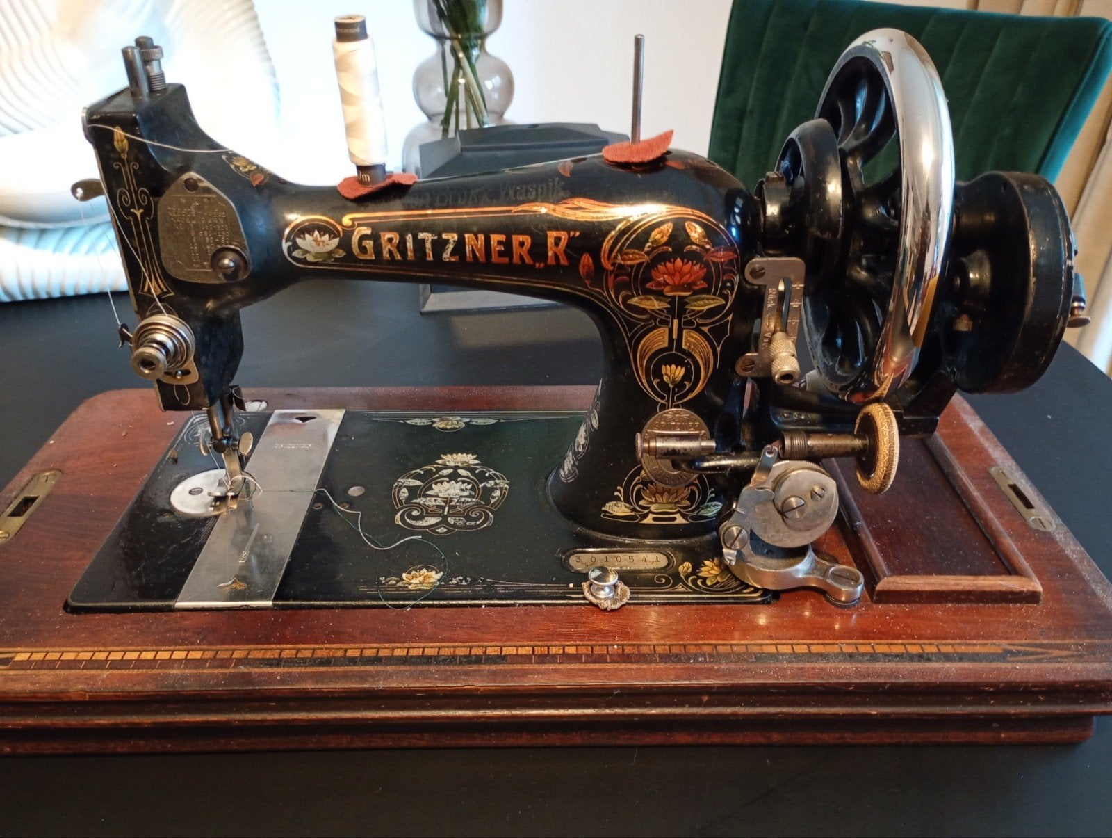 Antieke Gritzner R Naaimachine - Decoratief en Uniek, Ophalen