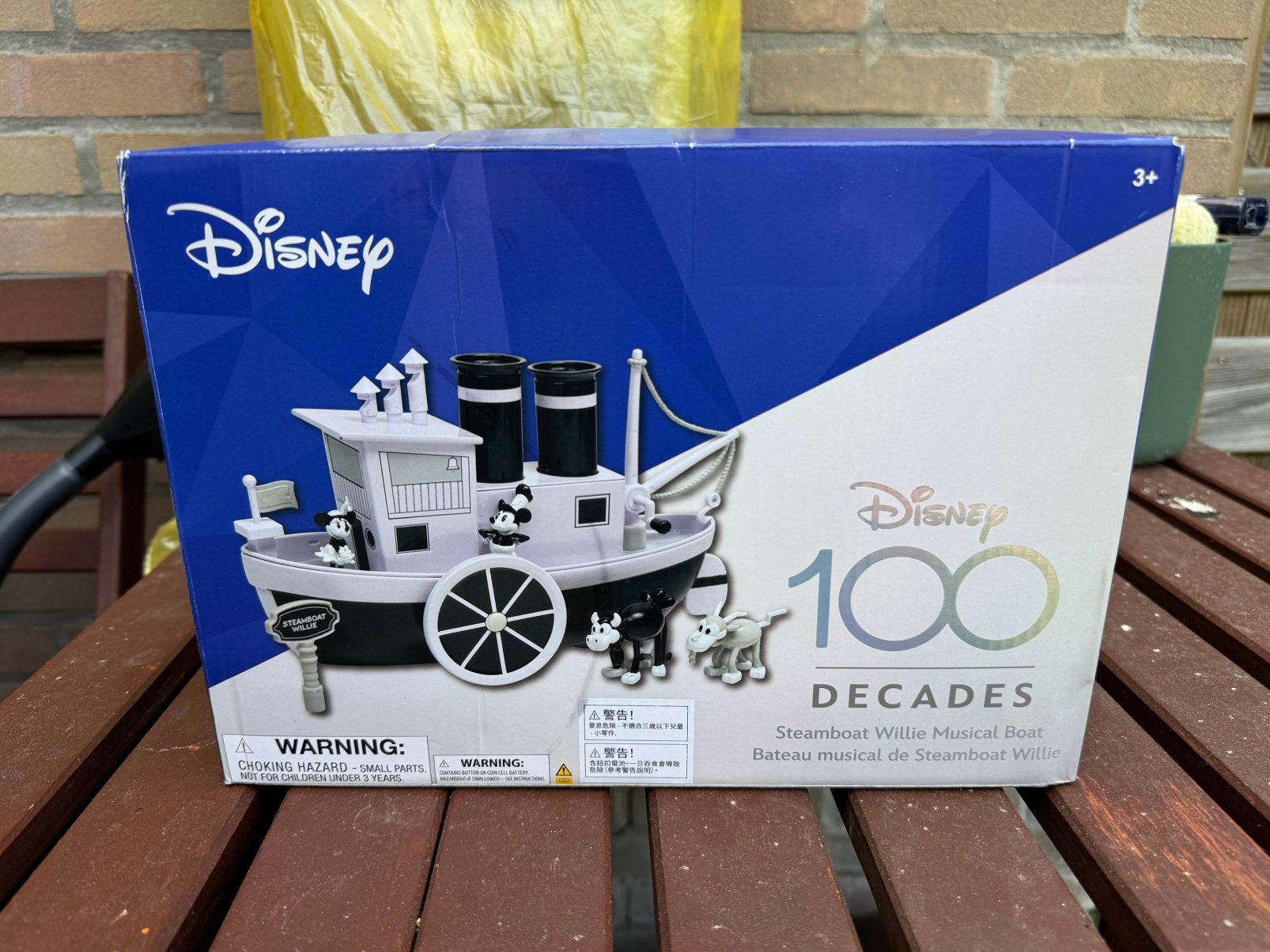 Disney Steamboat Willie Musical Boat, Ophalen of Verzenden, Mickey Mouse, Zo goed als nieuw, Beeldje of Figuurtje