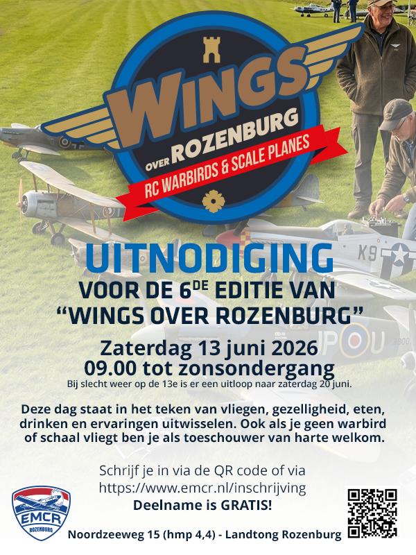 Wings over Rozenburg, Hobby en Vrije tijd, Modelbouw | Radiografisch | Vliegtuigen, Ophalen, Nieuw, Benzine