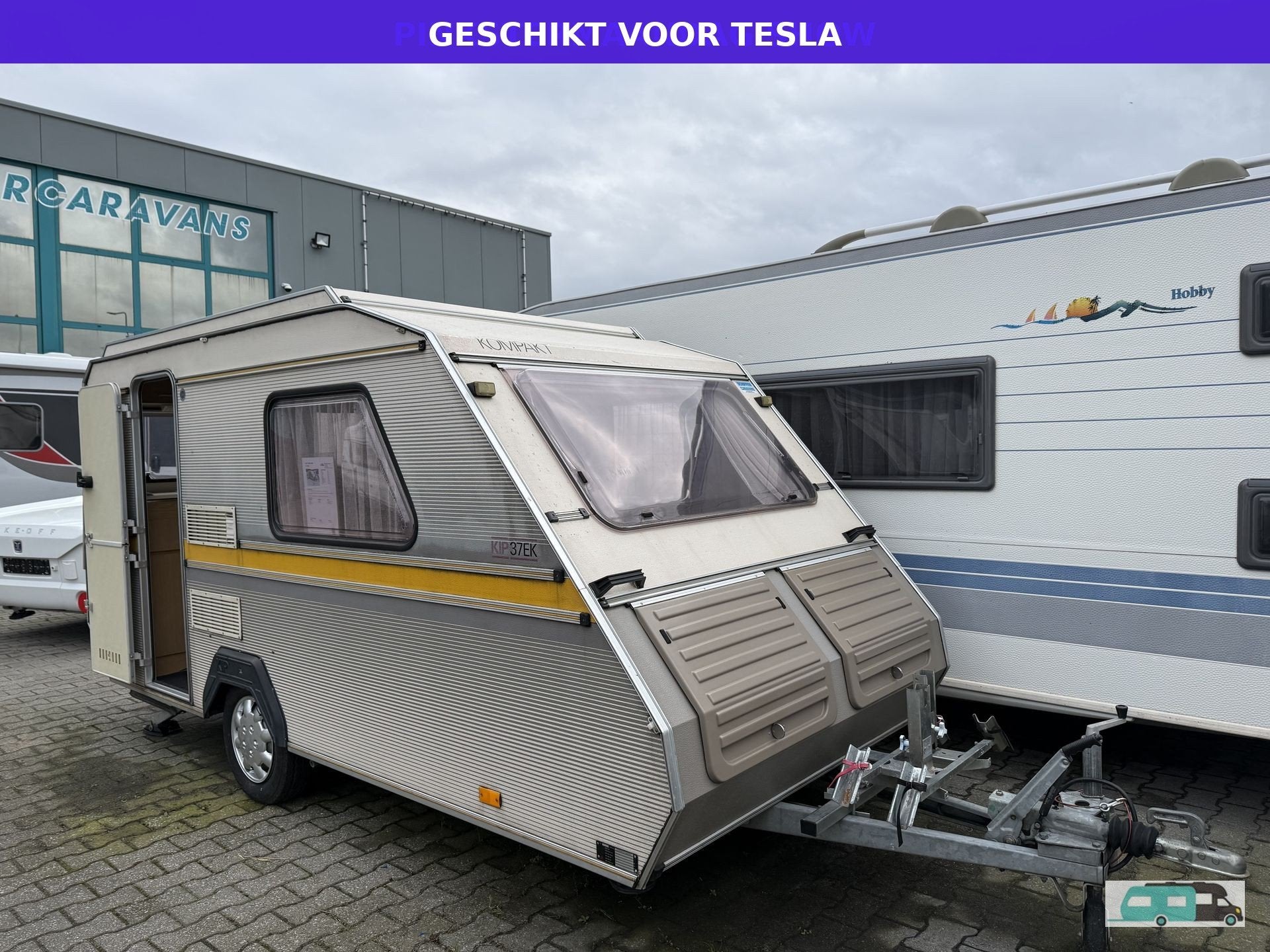 Kip 37 EKV kompakt hefdak (bj 1990), Caravans en Kamperen, Kip, Tot en met 2, Bedrijf, Hefdak