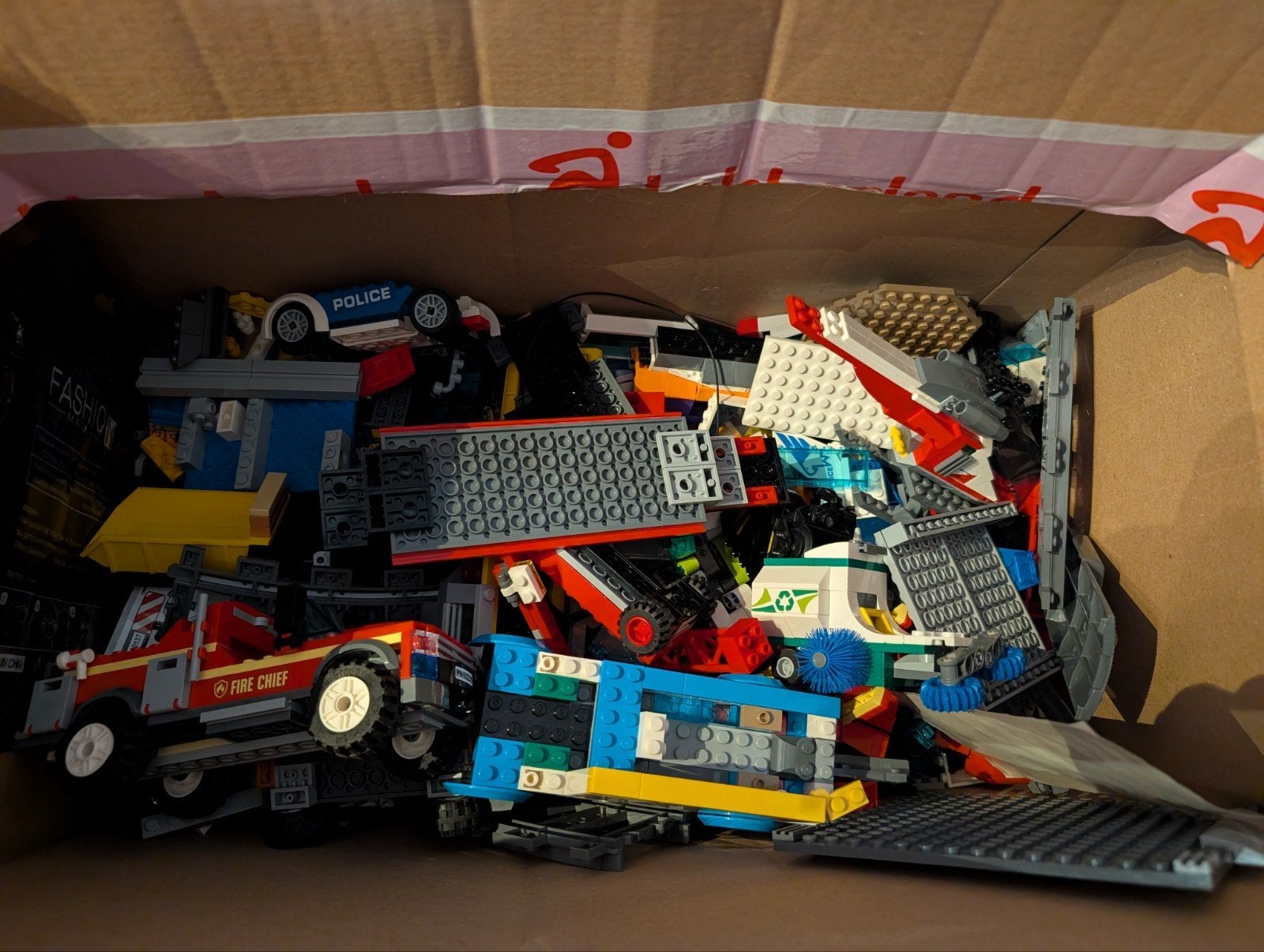 Doos playmobile, Ophalen