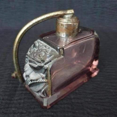 Antieke ca. 1920's Perfume atomiser. Art Deco, Antiek en Kunst, Antiek | Glas en Kristal, Ophalen of Verzenden