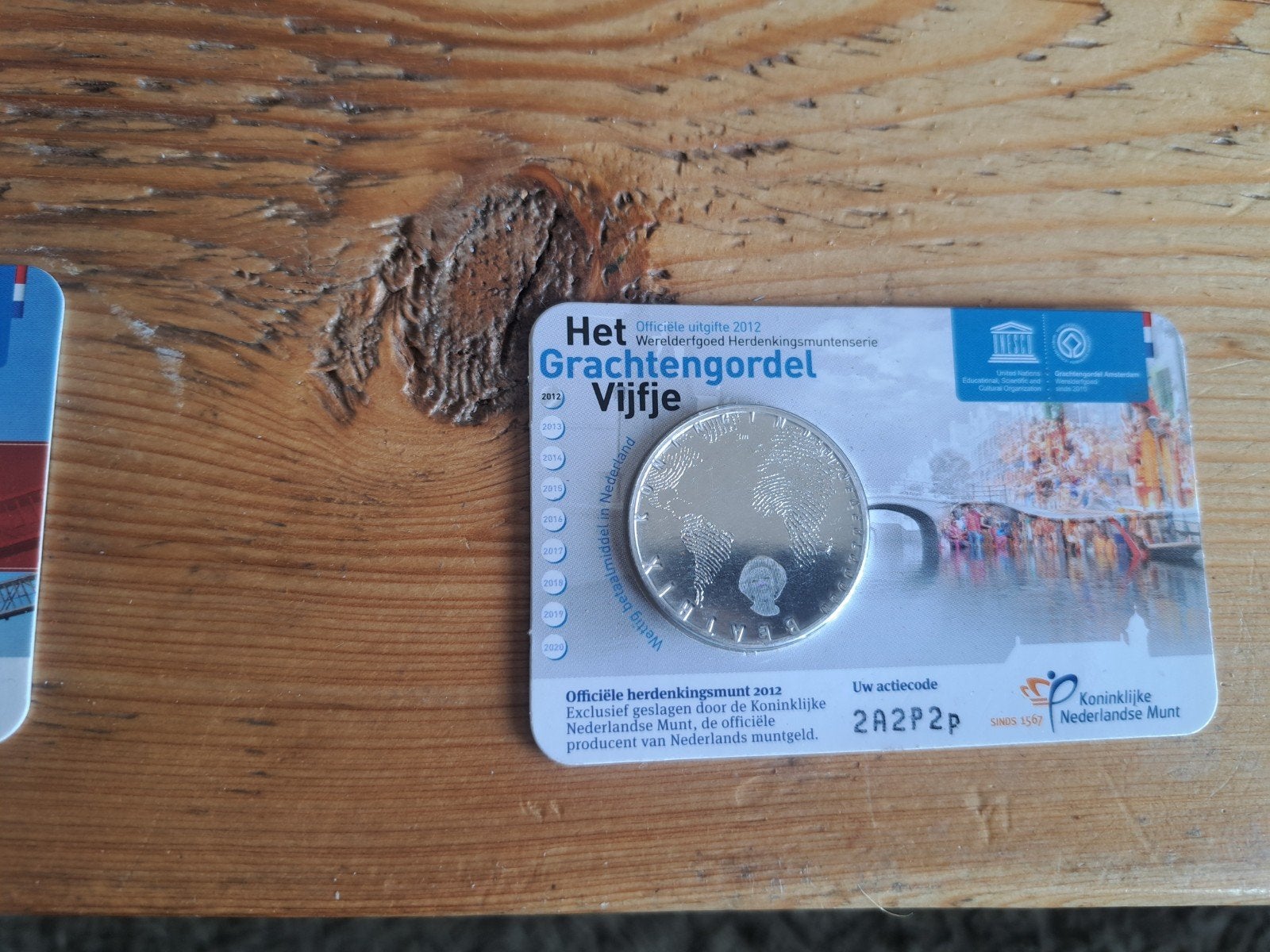 Grachtengordel Vijfje 2012 - Werelderfgoed Herdenkingsmunt, Ophalen of Verzenden