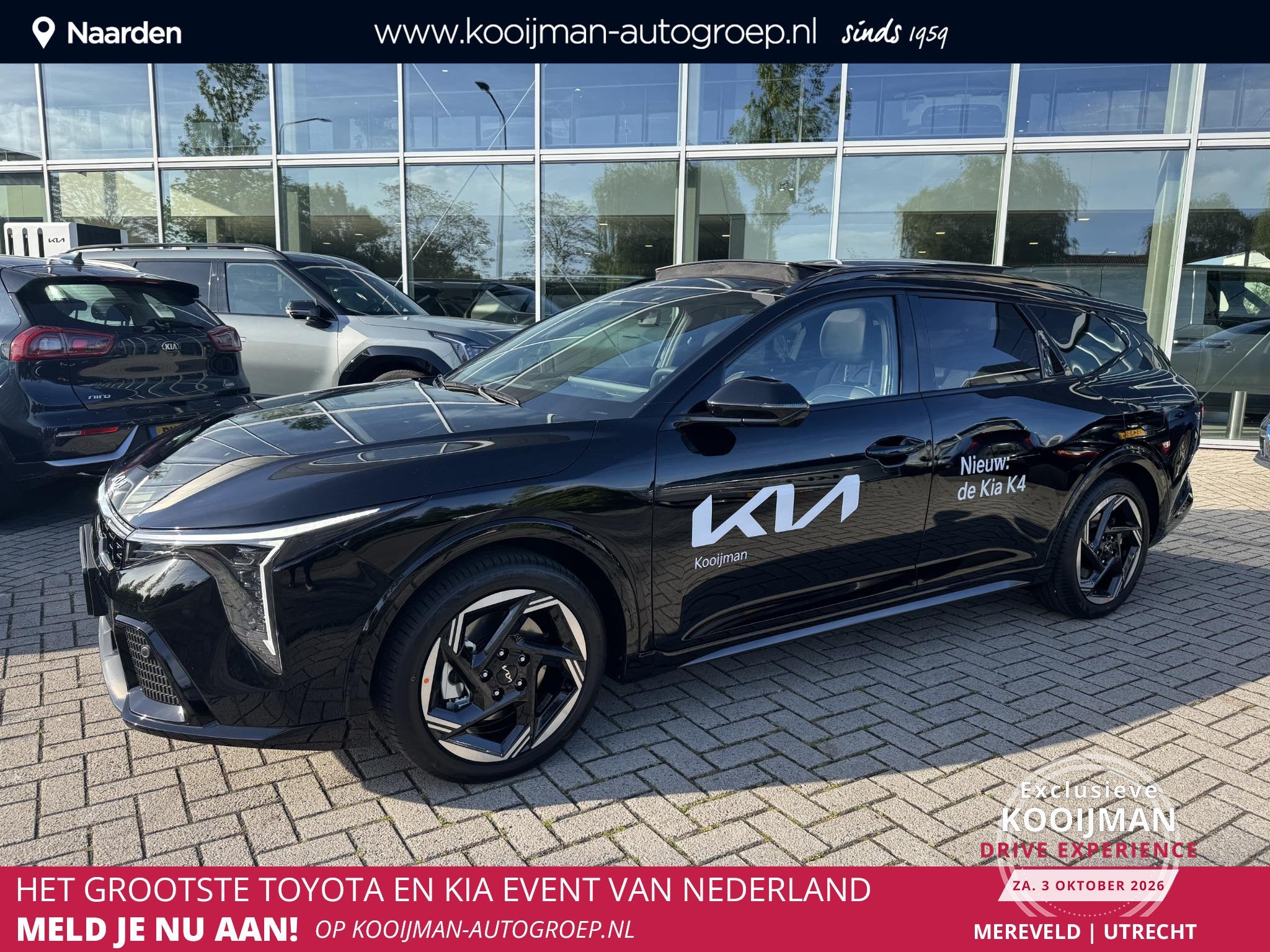 Kia K4 Sportswagon 1.0 T-GDi MHEV GT-Line Launch Edition, Auto's, Gebruikt, Zwart, Origineel Nederlands, 3 cilinders
