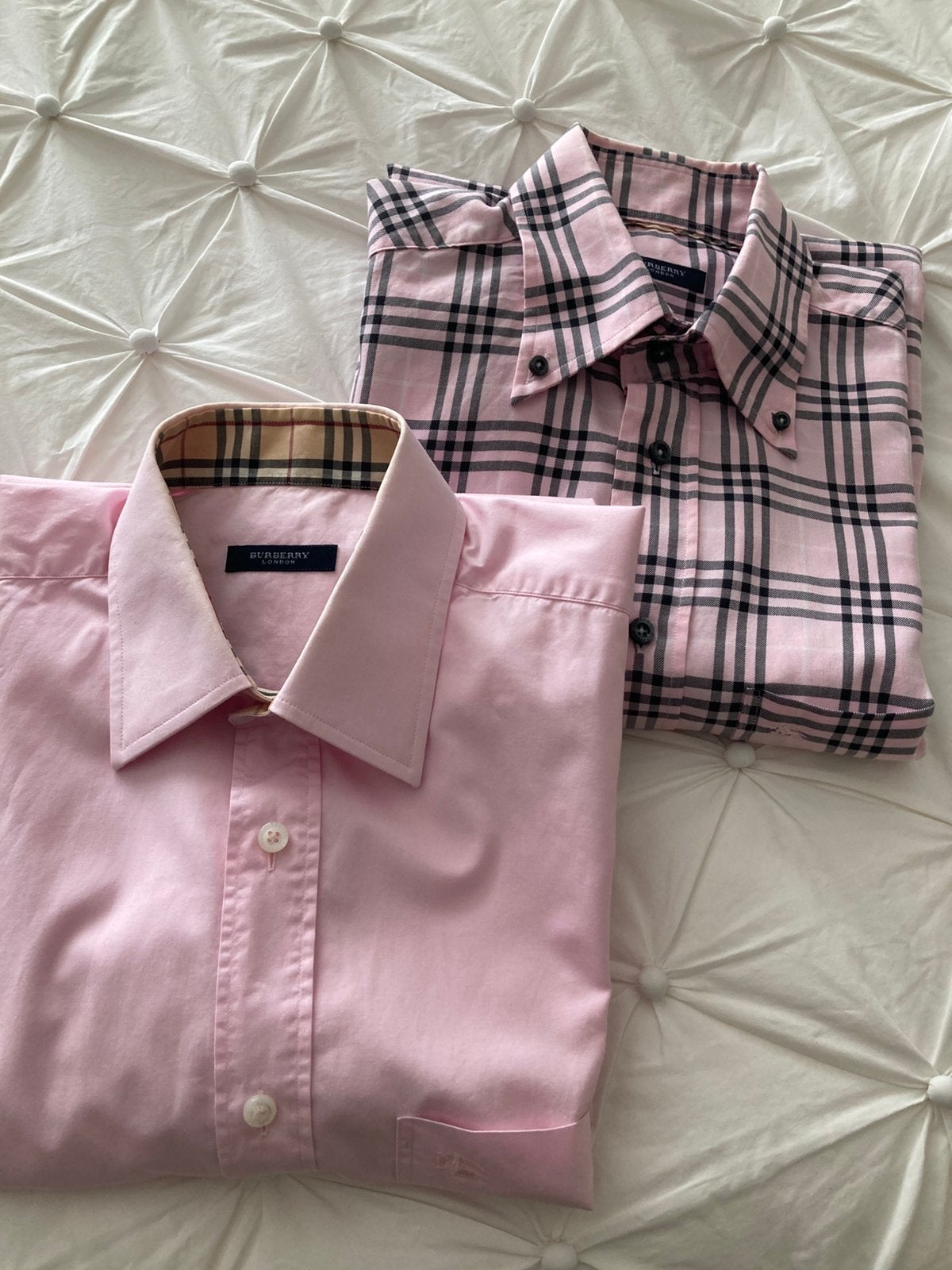BURBERRY OVERHEMDEN, Ophalen of Verzenden, Zo goed als nieuw, Halswijdte 41/42 (L)