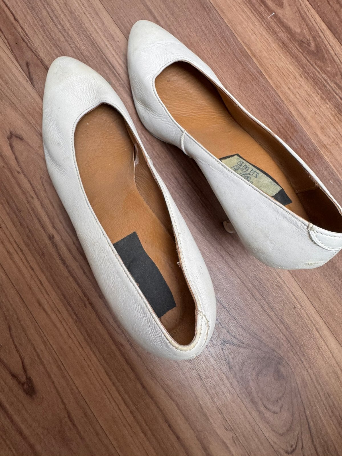 Leren witte dansschoenen, Ophalen of Verzenden, Zo goed als nieuw, Schoenen