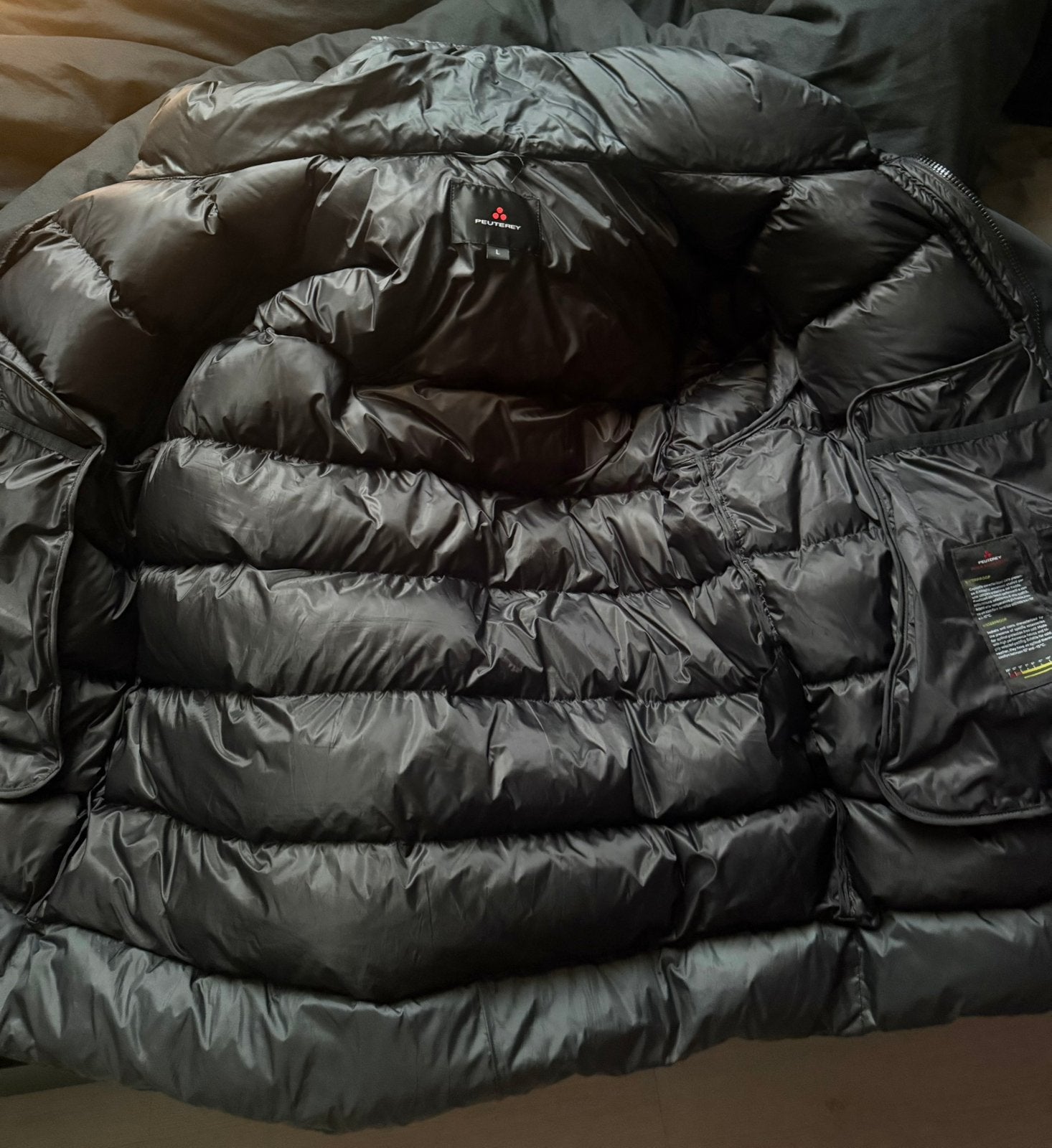 Peutery winterjas met bon, Kleding | Heren, Jassen | Winter, Ophalen, Zo goed als nieuw, Zwart
